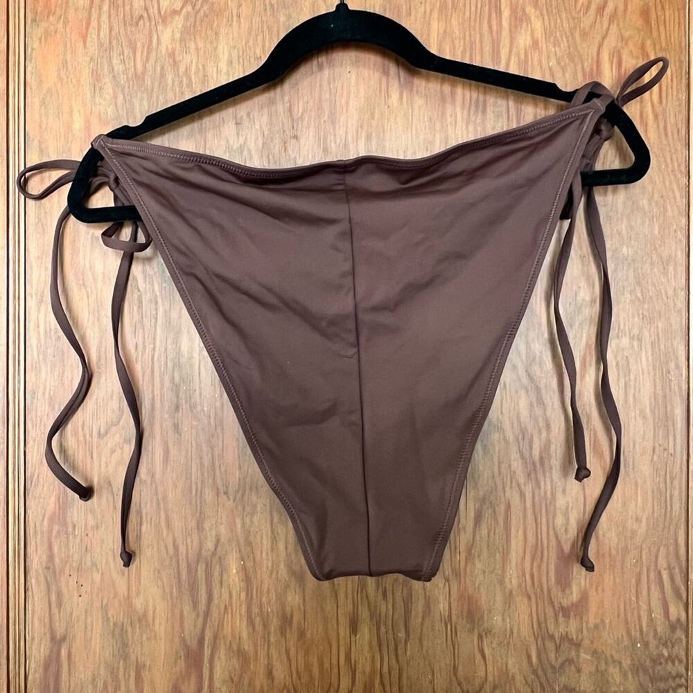 NWT Skims Low Rise Tie Bikini Bottom Cocoa 4X - Picture 3 of 5